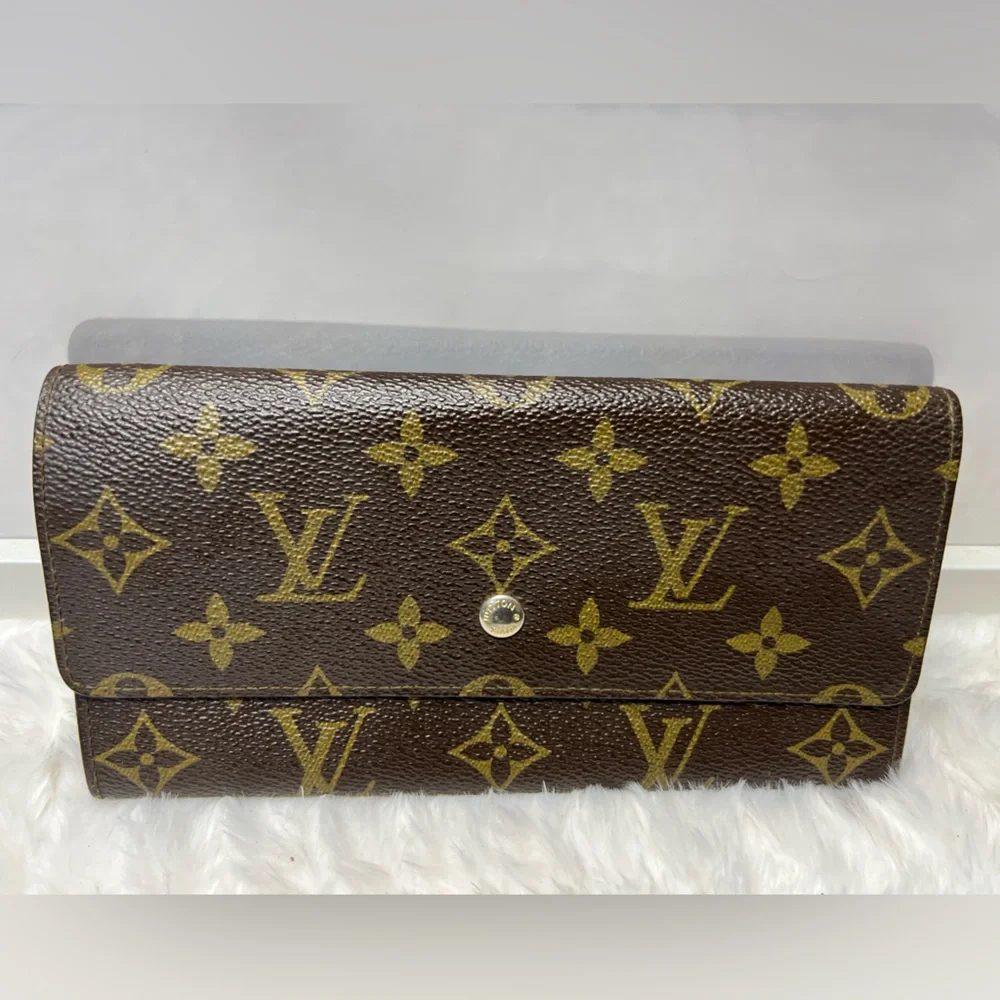 LOUIS VUITTON-864AN Full Wallet Monogram Canvas